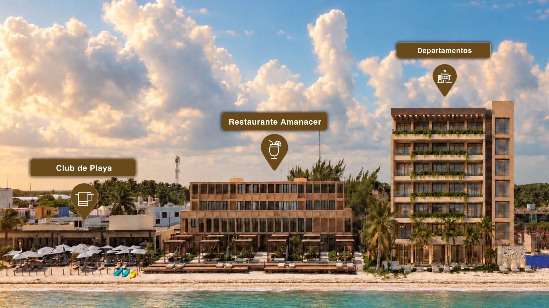 Club de playa Playaviva, restaurante y departamentos